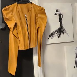 Mustard summer jacket sizes small to x large